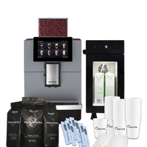 Jetinno JL30 Coffee Machine Bundle for Offices: Fresh Milk Fridge and Accessories