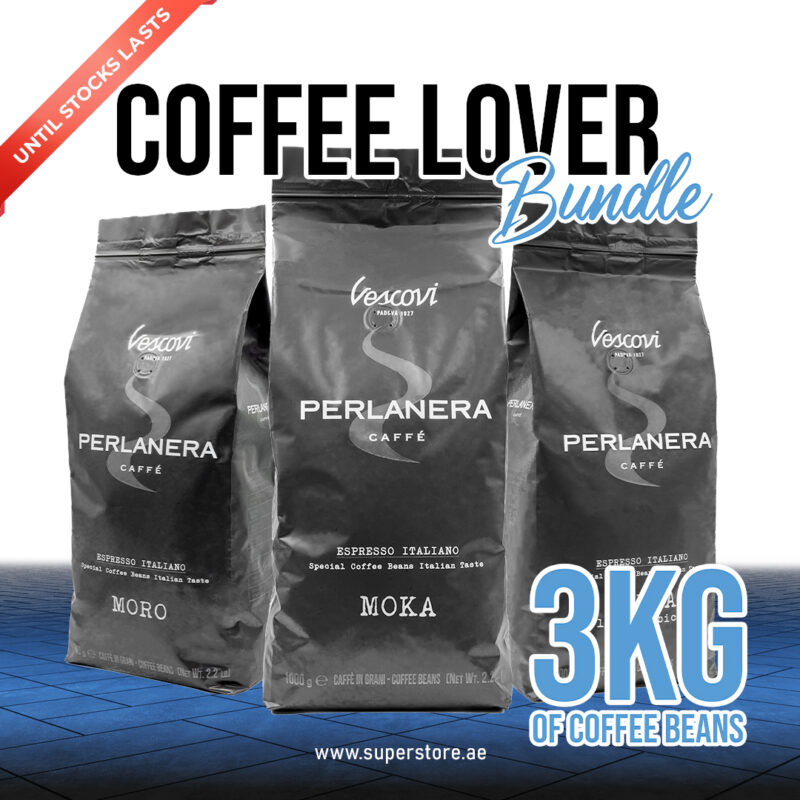 Vescovi Perlanera Coffee Lover Bundle - Coffee Beans 3 Kg | Made in Italy
