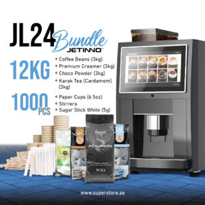 Jetinno JL24 Bundle Package - JL24 Coffee Machine with 12kg Ingredients
