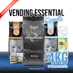 Vending Essential Bundle – 4KG Pack - Coffee Beans, Topping Karak Tea and Choco Powder