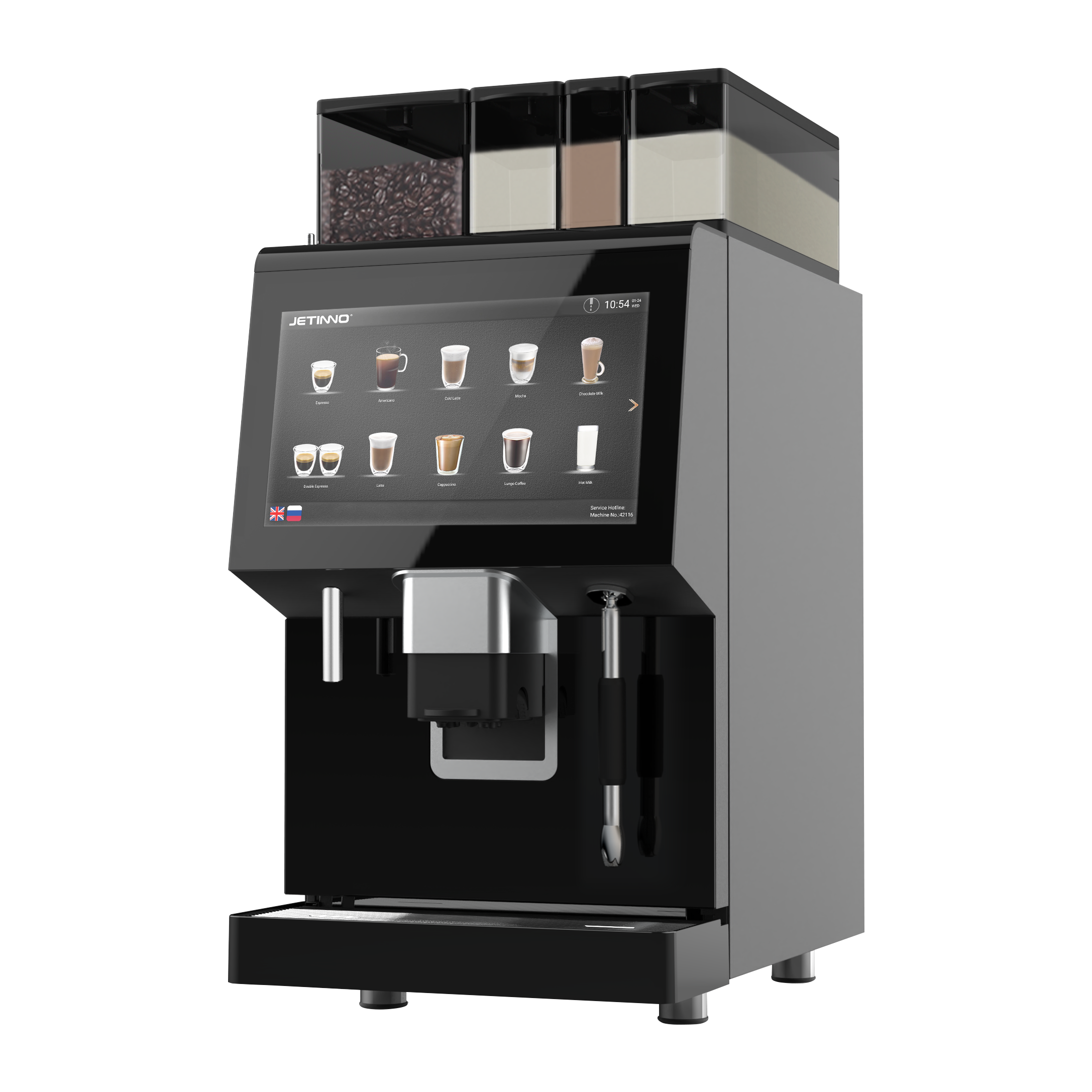 JETINNO JL35 Commercial HoReCa Coffee Machine with Fresh Milk & Syrup Station - Image 7