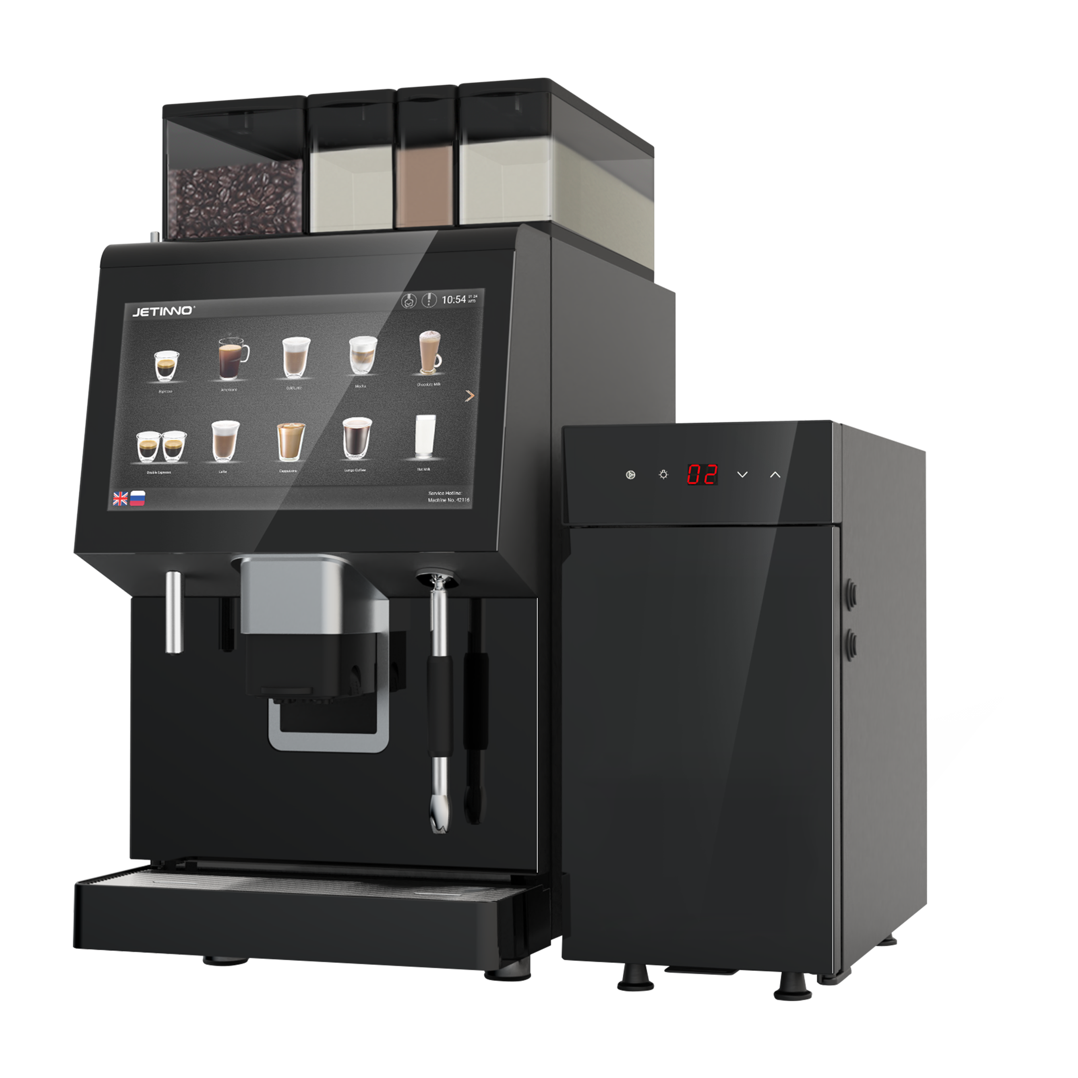 JETINNO JL35 Commercial HoReCa Coffee Machine with Fresh Milk & Syrup Station